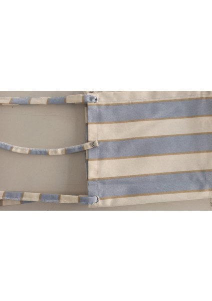 Balkon Perdesi Kuş Gözü Ölçü Seçenekli Gri Krem Çizgili fiyatları