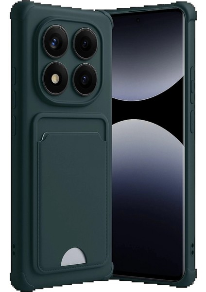 Xiaomi Redmi Note 14 Pro 4g Kelvin Kartvizitli Silikon - Koyu Yeşil fiyatları