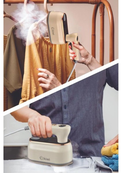 Iki Fonksiyonlu Buharlı ve Dikey Ütü, Kırışıklık Giderici, Pratik Kullanım