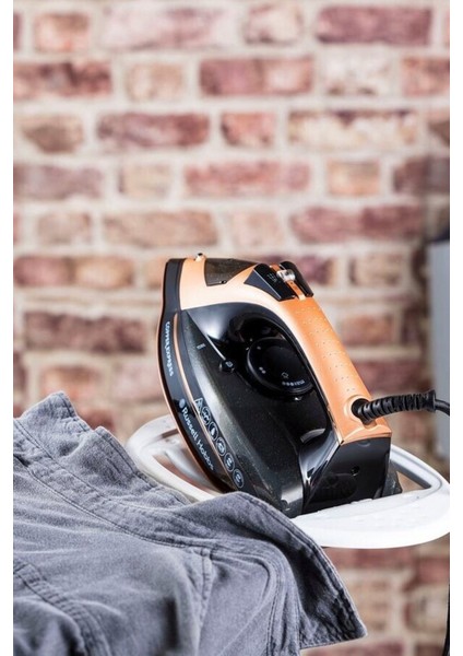 Bakır Kaplı Seramik Tabakalı Buharlı Ütü, Siyah, Hafif ve Şık Tasarım modelleri