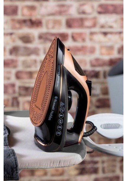 Bakır Kaplı Seramik Tabakalı Buharlı Ütü, Siyah, Hafif ve Şık Tasarım fırsatları