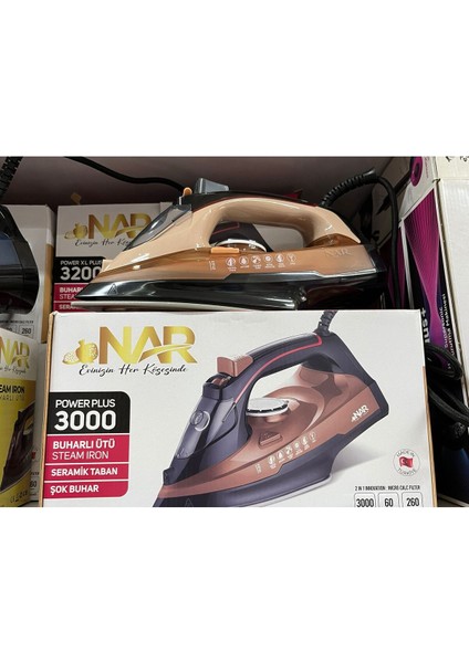 3000W Güçlü Elektrikli Ütü, Hızlı ve Etkili Kırışıklık Giderici