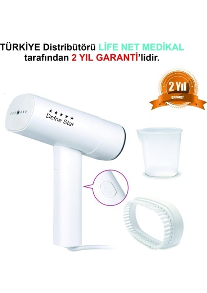 Katlanabilir Seyahat Buharlı Ütü, Kompakt ve Hafif Kırışıklık Giderici RC-6116