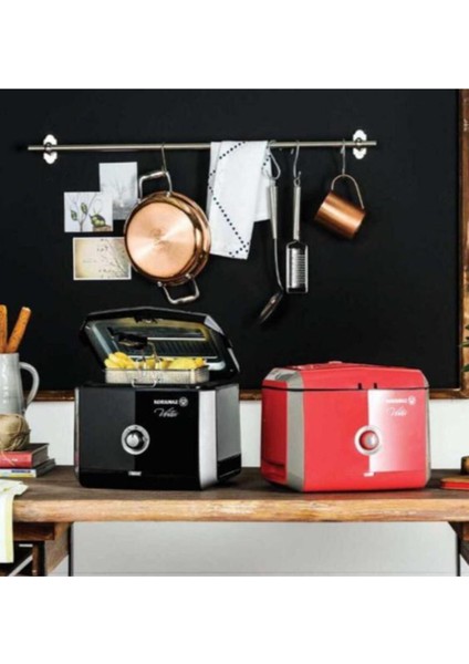 Kırmızı ve Yeşil Renklerde Şık ve Kullanışlı Fritöz Modeli A486-02 modelleri