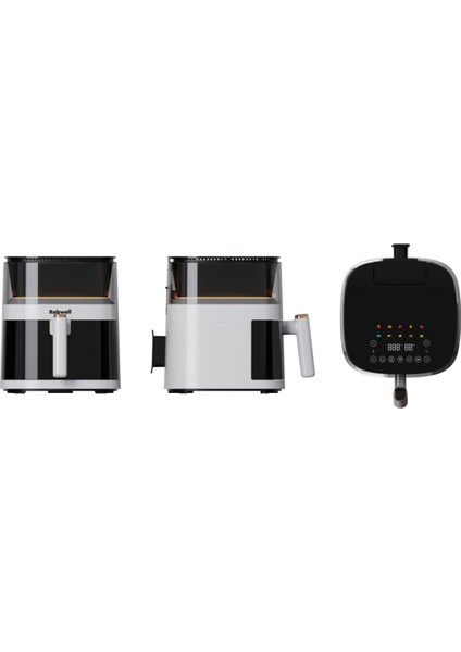 5l Renkli Menü 10 Pişirme Mod Akıllı Sesli Uyarı Air Fryer Beyaz fiyatları