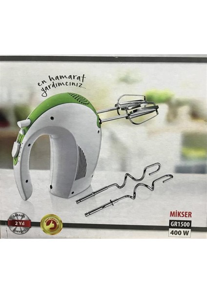 Yeşil Mikser Çırpıcı, Dayanıklı ve Şık Mutfak Aksesuarı