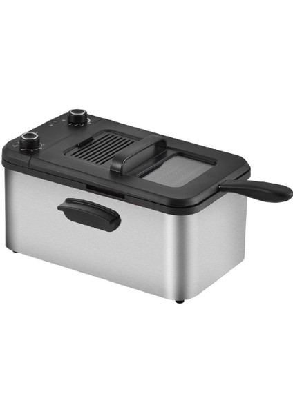 Gri Inox Yağ Filtreli Zamanlayıcılı Fritöz Xl 3,2l, Sağlıklı ve Pratik Kullanım fırsatları