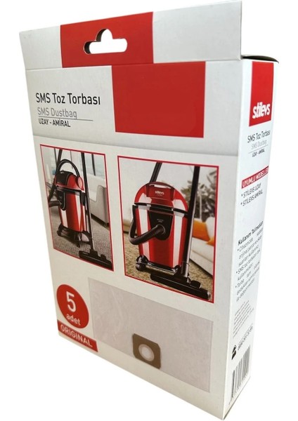 Uzay Süpürge Kutulu Bez Toz Torbası 5 Adet fiyatları