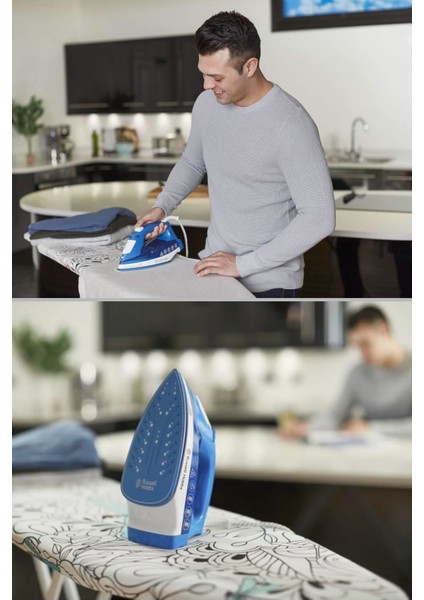 Mavi Renkli Hafif ve Parlak Uyumu Güçlendiren Ütü, Pratik Kullanım modelleri