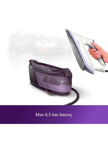 6000 Serisi Buhar Kazanlı Ütü, Güçlü Buhar, 1,8 Lt Çıkarılabilir Su Haznesi fiyatları
