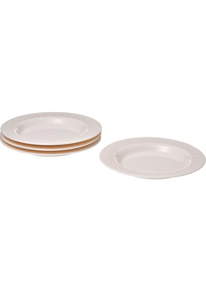Tatlı Tabağı Seti, Kırık Beyaz, 20 Cm, 4 Adet