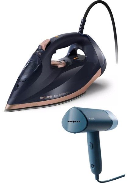 3200 W Buharlı Ütü ve El Tipi Buharlı Düzleştirici Seti