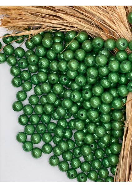 10 mm Lüks Kaplama Plastik Inci Boncuk (50 GRAM-100 Adet) Takı Çanta Boncuğu modelleri