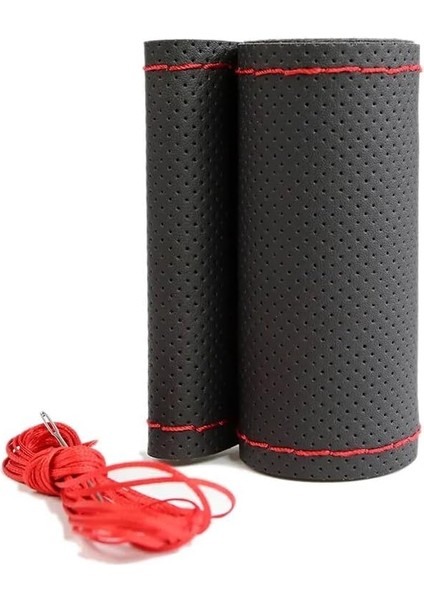 Tüm Araç ve Modellere Uyumlu Deri Direksiyon Kılıfı Kaymaz, Dikmeli Kırmızı Spor Dikişli fiyatları