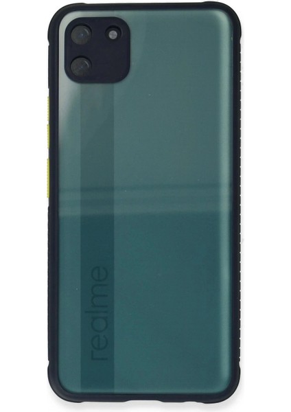 Realme C11 Kılıf Miami Şeffaf Silikon - Lacivert fiyatları