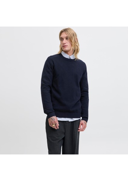 Erkek Yün Karisimli Bisiklet Yaka Triko - Perfect