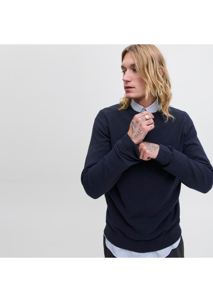 Erkek Yün Karisimli Bisiklet Yaka Triko - Perfect fırsatları