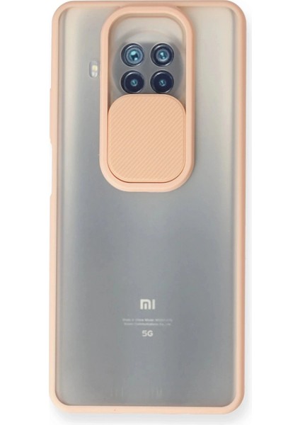 Xiaomi Mi 10T Lite Kılıf Palm Buzlu Kamera Sürgülü Silikon - Pembe