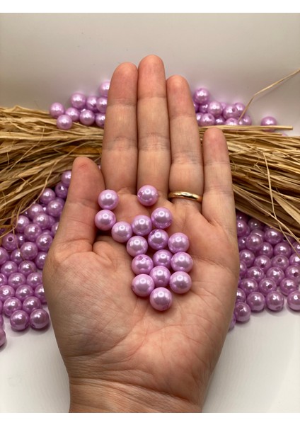 10 mm Lüks Kaplama Plastik Inci Boncuk (50 GRAM-100 Adet) Takı Çanta Boncuğu fiyatları