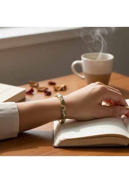 Yeşil Beyaz Mineli Bileklik fiyatları