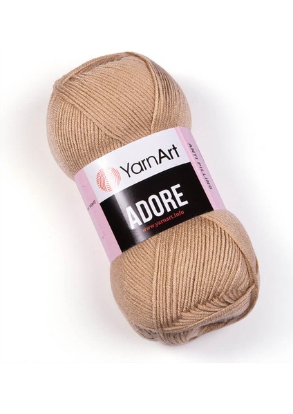 Adore Anti Pilling El Örgü Ipliği 336 Sütlü Kahve - 1 Adet