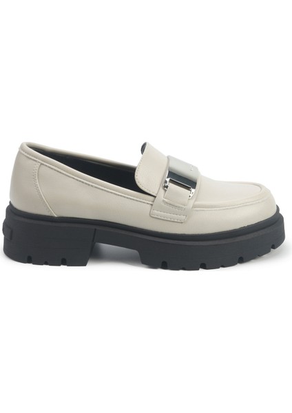 Trebo 5pr Kırık Beyaz Kadın Loafer