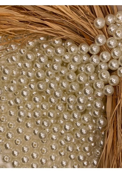 10 mm Lüks Kaplama Plastik Inci Boncuk (50 GRAM-100 Adet) Takı Çanta Boncuğu modelleri