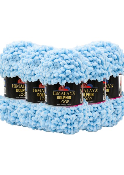 Dolphin Loop El Örgü Ipliği 112-04 Mavi - 5 Adet