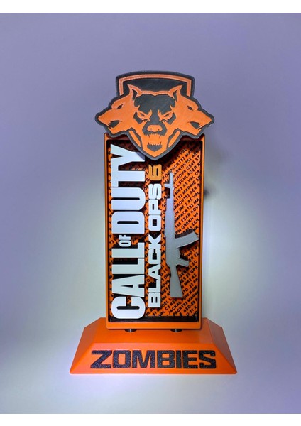 3D Baskı Call Of Duty Black Ops 6 Zombies Temalı Kulaklık Standı