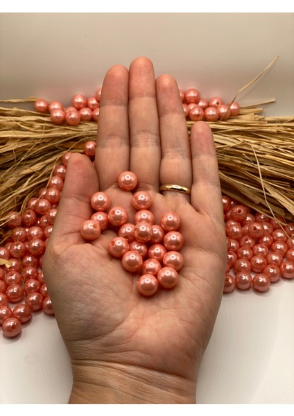10 mm Lüks Kaplama Plastik Inci Boncuk (50 GRAM-100 Adet) Takı Çanta Boncuğu fiyatları