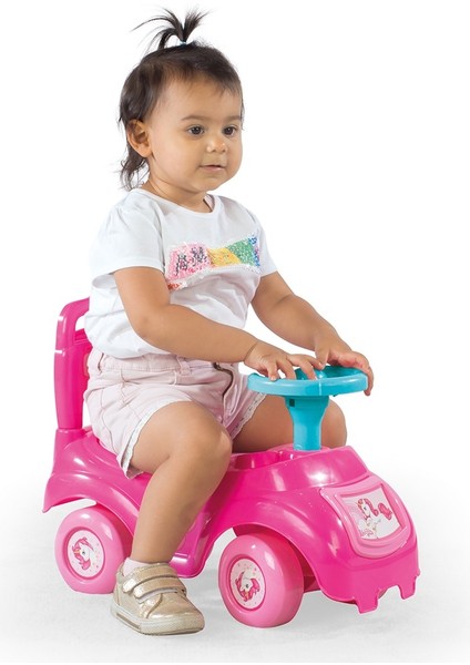 Unicorn Pembe Bingit Ilk Arabam | 37×21×47 cm | 12+ Ay Çocuk Yürüme ve Denge Oyuncağı 1-3 Yaş modelleri
