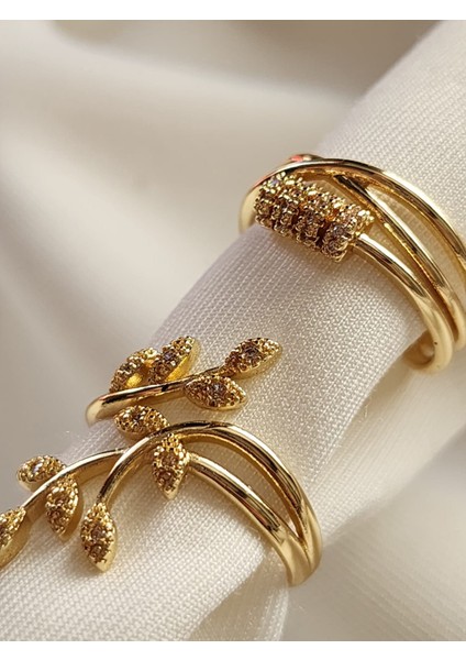 Vıp Eklem Yüzükleri Gold Ayarlanabilir Model modelleri