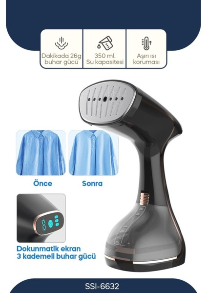 Dikey Buharlı Ütü 1640W, Güçlü ve Hafif, Pratik Kullanım indirimleri