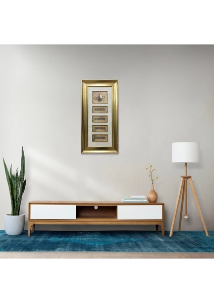 Tuğra Besmele -Ayetel Kürsi ve Nazar Ayeti Çerçeveli Tablo fiyatları