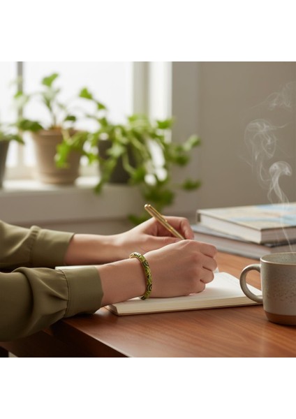 Yeşil Tonlu Mineli Bileklik fiyatları