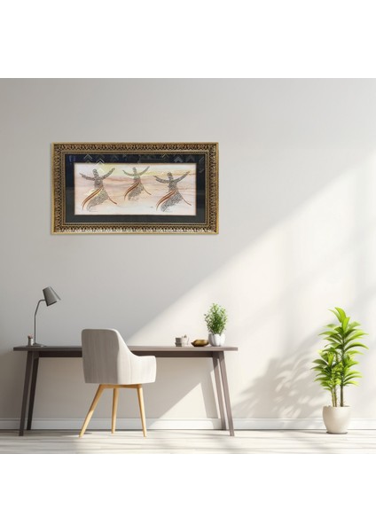 Sema Gazeli Çerçeveli Tablo modelleri