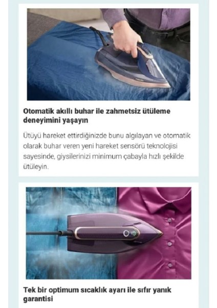 3000W Buharlı Ütü, Azur 8000 Serisi, DST8040/30, Şık ve Güçlü Performans