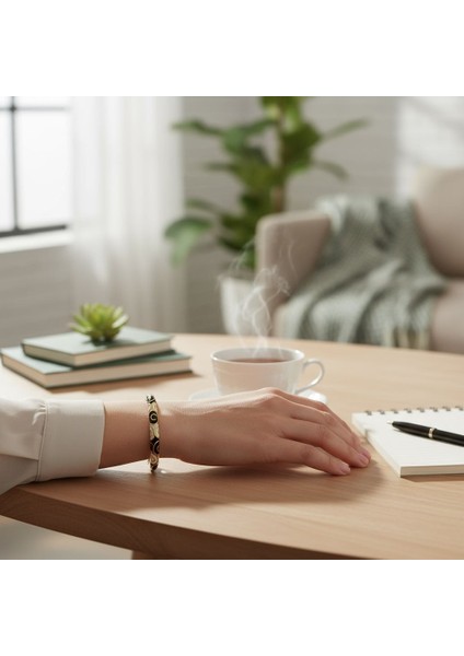 Siyah Beyaz Mineli Bileklik fiyatları