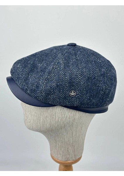 Kışlık Gatsby Kasket Şapka – Yün Karışımlı Kaşe Kumaş