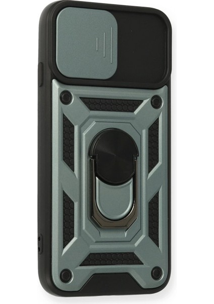 iPhone 6 Kılıf Pars Lens Yüzüklü Silikon - Yeşil fiyatları