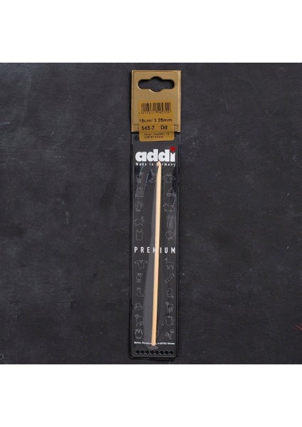 Addi Bambus 3,25MM 15CM Bambu Yün Tığ - 545-7