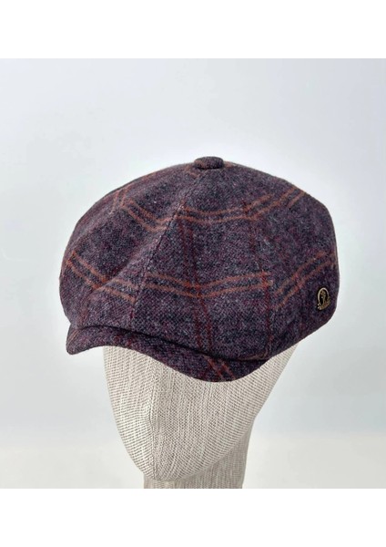 Kışlık Kaşe Kumaş Kasket Şapka – Modern Ekose Tasarım fiyatları