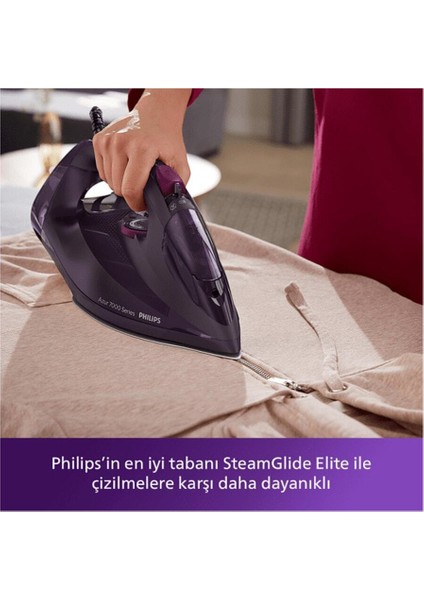 Koyu Mor Buharlı Ütü, Şık ve Güçlü Performans, Kolay Kullanım, 143HSERI Modeli indirimleri