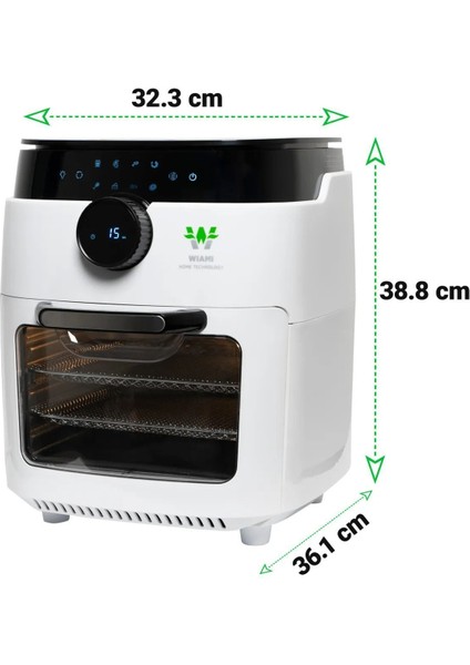 Büyük 12 Litre Beyaz Fritöz, Akıllı Pişirme ve Hediye Kabı ile Mutfak Işi Kolaylaştırır fırsatları