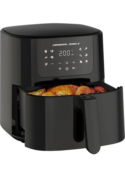 Siyah 5l Yağsız Fritöz, Sağlıklı ve Pratik Kullanım, Türkiye Garantili indirimleri