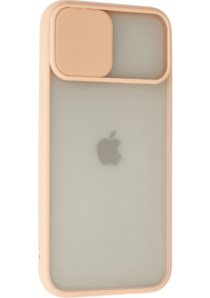 iPhone 12 Pro Max Kılıf Palm Buzlu Kamera Sürgülü Silikon - Pembe modelleri