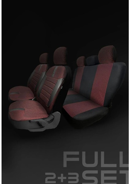 Fiat Grand Punto 2005-2015 Hatchback – Ticari Araç 2+1 Uyumlu Vira GrindSport Koltuk Kılıfı – Kırmızı Siyah, Kolay Montaj modelleri