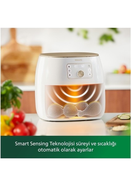 Akıllı Xxl Airfryer, 1.4 Kg, 7.3 L Kapasite, Beyaz Renk, Sağlıklı ve Pratik Kullanım fiyatları