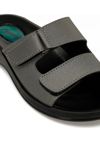 607015.Z5PR Gri Kadın Terlik