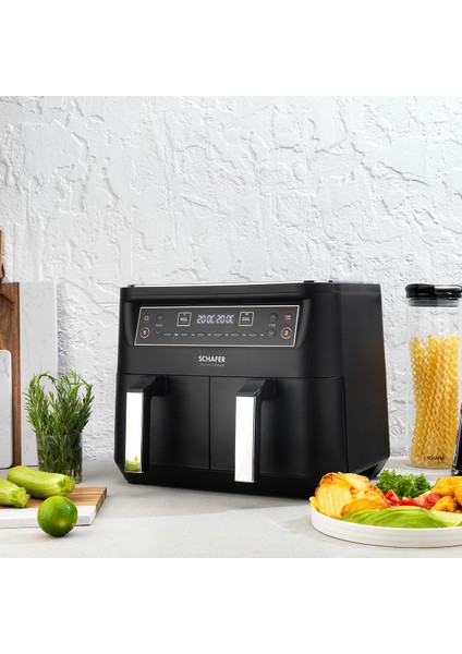 Dijital Airfryer Sıcak Hava Fritözü, Siyah, Sağlıklı ve Hızlı Pişirme fiyatları